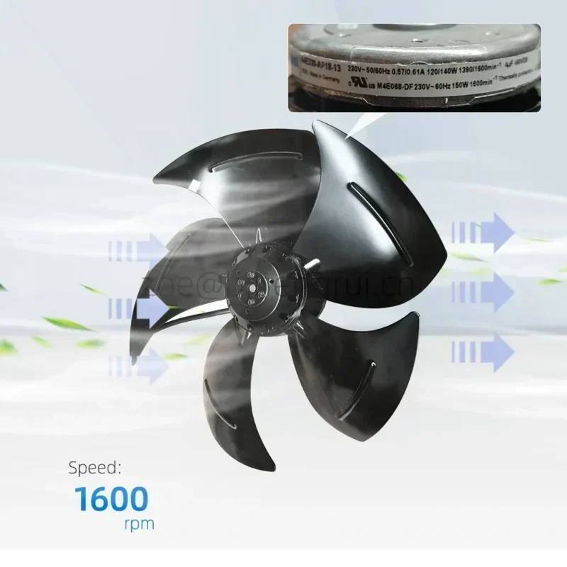 ebmpapst A4E330-AP18-13 48V AC 0.57A 120W 1590RPM 1600RPM External Rotor Industrial Axial Fan ebmpapst A4E330-AP18-13 48V AC 0.57A 120W 1590RPM 1600RPM External Rotor Industrial Axial Fan