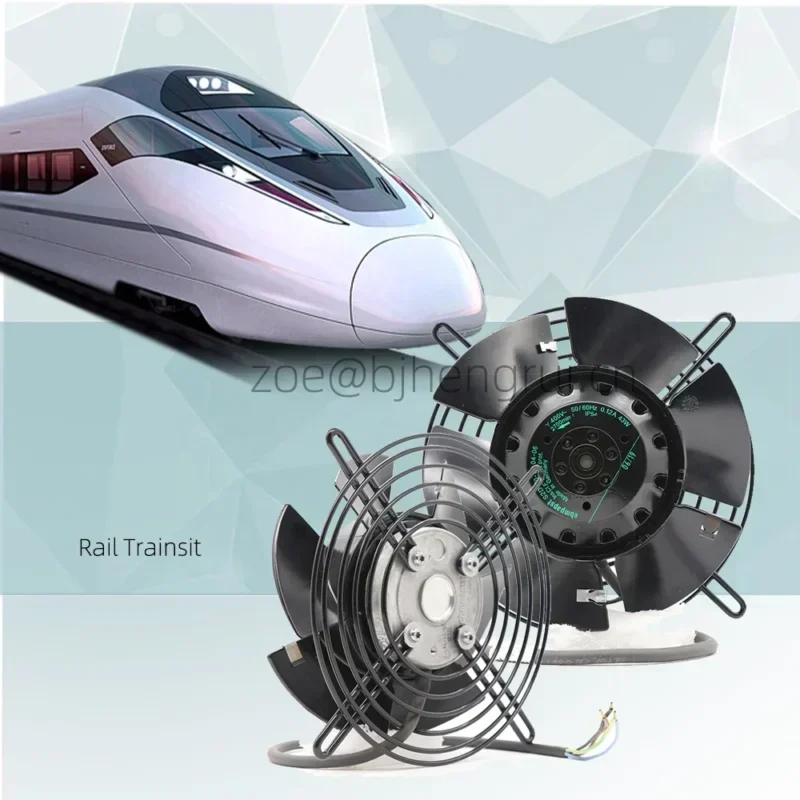 ebmpapst S2D170-BA04-06 230/400V AC 0.23A 45W 2750RPM IP54 170mm Rail Traffic Axial Fan ebmpapst S2D170-BA04-06 230/400V AC 0.23A 45W 2750RPM IP54 170mm Rail Traffic Axial Fan