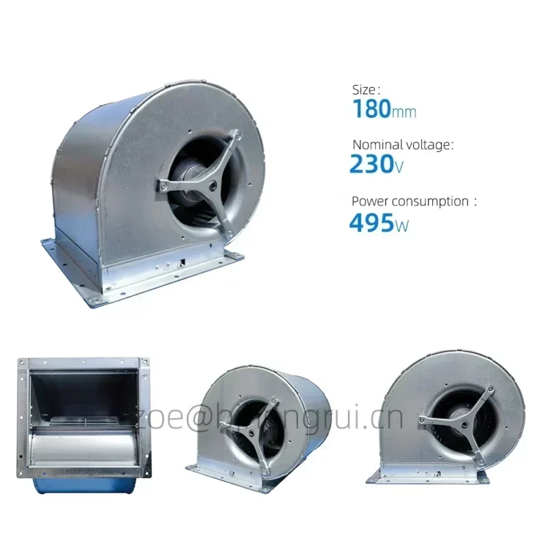 ebmpapst D4E180-CA02-02 230V AC 380W/495W 180mm 2.16A IP54 180mm Centrifugal Fan ebmpapst D4E180-CA02-02 230V AC 380W/495W 180mm 2.16A IP54 180mm Centrifugal Fan