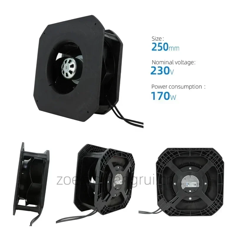 ebmpapst K3G250-RE07-07 230V AC 1.4A 170W 2510RPM EC Module Bracket Siemens Servo Spindle Motor Centrifugal Fan ebmpapst K3G250-RE07-07 230V AC 1.4A 170W 2510RPM EC Module Bracket Siemens Servo Spindle Motor Centrifugal Fan