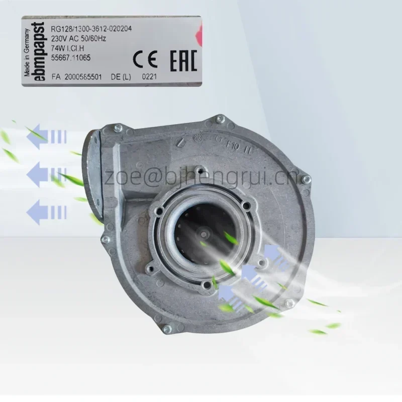 ebmpapst RG1281300 175x175x116mm 74W 230v 2500RPM 130m3/h Centrifugal Fan RG128/1300 ebmpapst RG1281300 175x175x116mm 74W 230v 2500RPM 130m3/h Centrifugal Fan RG128/1300