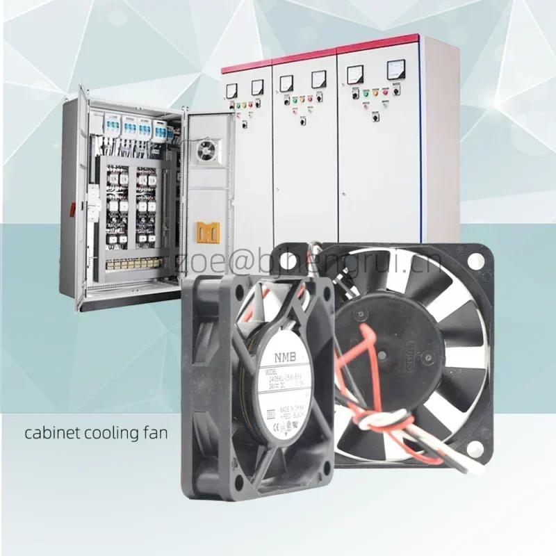 NMB 2406KL-05W-B59 60x60x15mm 24VDC 2.4W 4600rpm 0.1A 18.3CFM Axial Fan NMB 2406KL-05W-B59 60x60x15mm 24VDC 2.4W 4600rpm 0.1A 18.3CFM Axial Fan