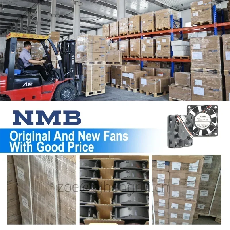 NMB 2406KL-05W-B59 60x60x15mm 24VDC 2.4W 4600rpm 0.1A 18.3CFM Axial Fan NMB 2406KL-05W-B59 60x60x15mm 24VDC 2.4W 4600rpm 0.1A 18.3CFM Axial Fan