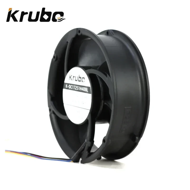Krubo K-DC17251H48BL 172x172x51mm 48V 3.16A 9200RPM 151.68W 545.1CFM Compact Fan Axial Fan Fan Krubo K-DC17251H48BL 172x172x51mm 48V 3.16A 9200RPM 151.68W 545.1CFM Compact Fan Axial Fan Fan