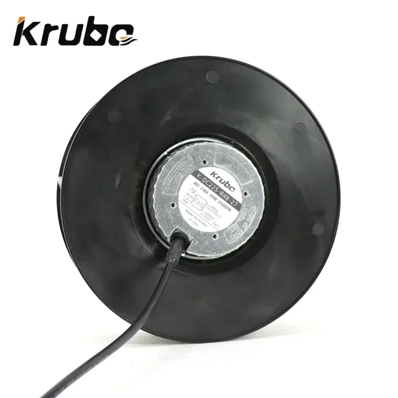 Krubo DC Fan K-DC225-R48-27 225mm Backward Centrifugal Fan Plastic Blade 48V 110W 2700rpm 2.3A 1130M³/h Motor Krubo DC Fan K-DC225-R48-27 225mm Backward Centrifugal Fan Plastic Blade 48V 110W 2700rpm 2.3A 1130M³/h Motor