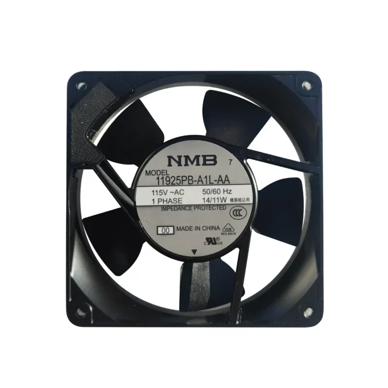 NMB 11925PB-A1L-AA 120x120x25mm 115VAC 14W 11W 49.4CFM. Axial Fan