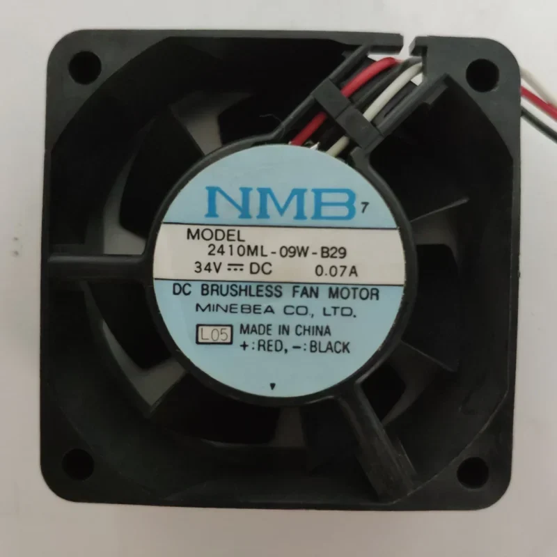 NMB 2410ML-09W-B29 DC 34V 0.07A 60x60x25mm 6cm 3W Axial Fan