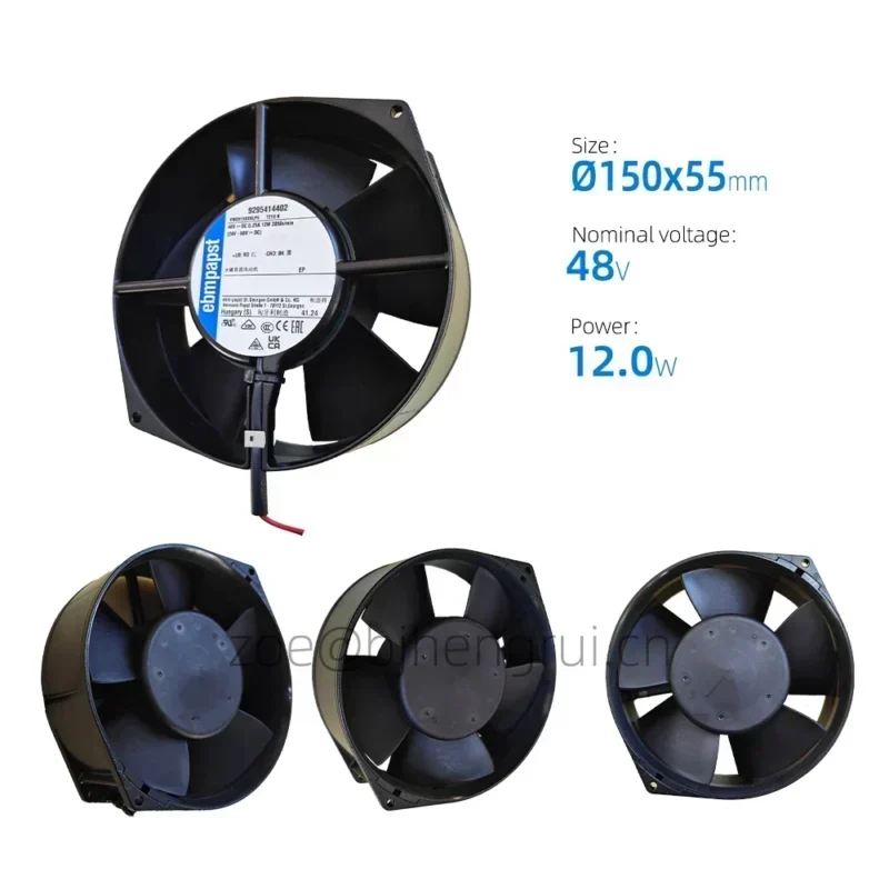 ebmpapst 7218N 150x150x55mm 48VDC Axial Fan ebmpapst 7218N 150x150x55mm 48VDC Axial Fan