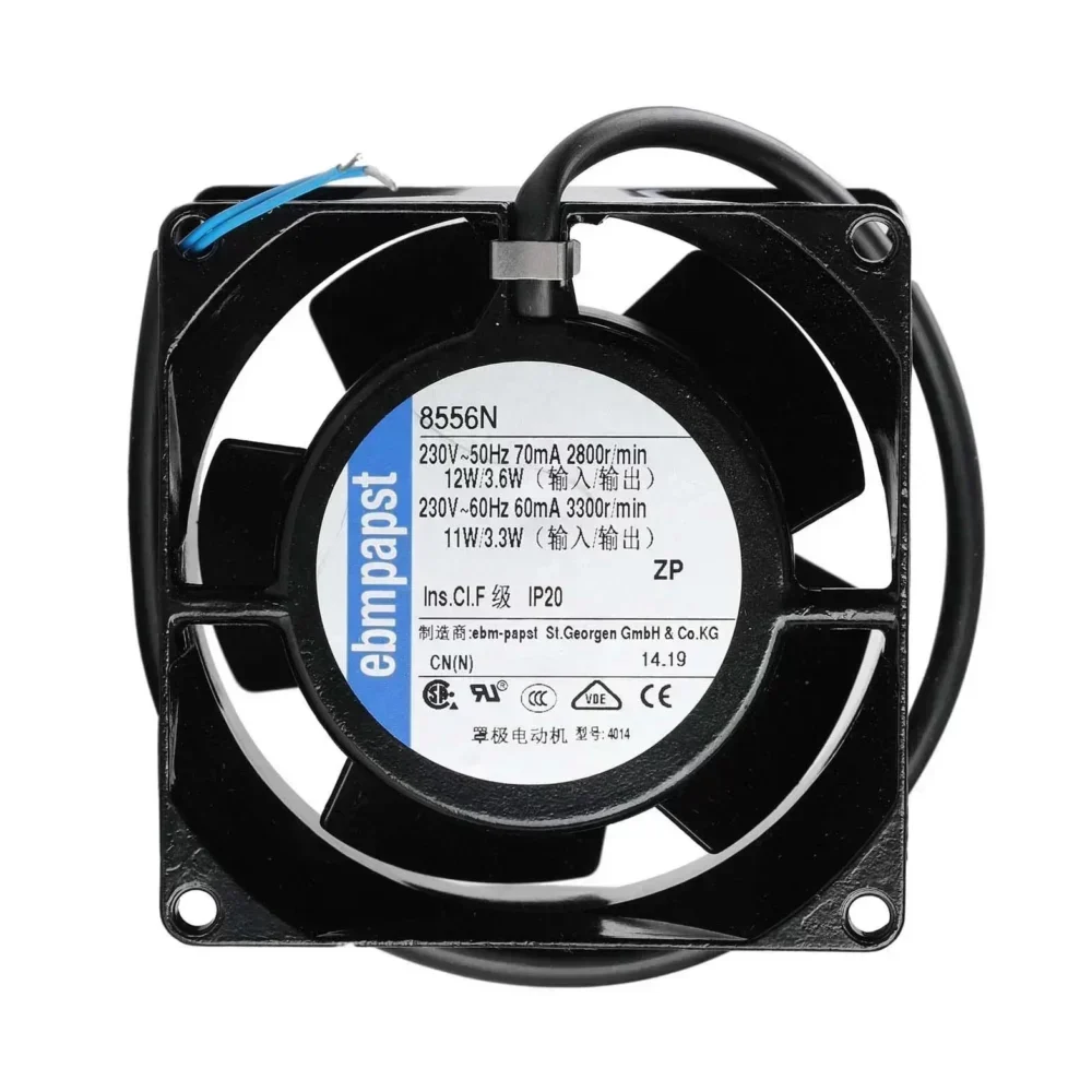 8556N ebmpapst Fan Axial ebmpapst FAN Type:8556N EBM AC FAN 230V 80 x 80 x 38 mm