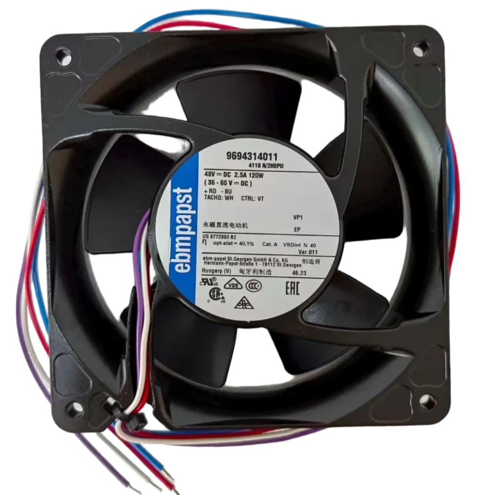 ebmpapst 4118N/2H8PU-011 Brushless DC Axial Fan Applications BLDC Fans 119x119x38MM