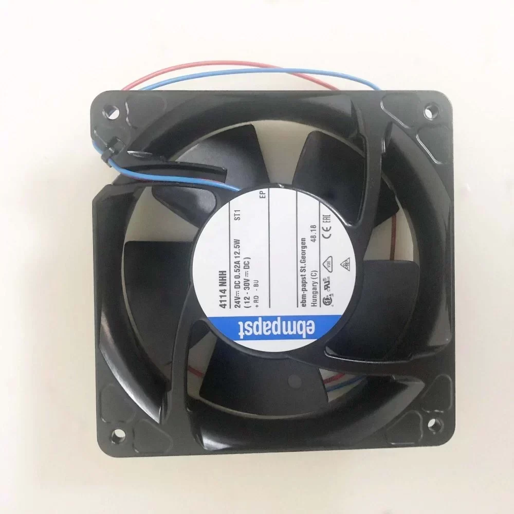 ebmpapst 4114NHH Aixal Fan Electric 24V Cooler FAN Power Source Application ebmpapst 4114NHH Aixal Fan Electric 24V Cooler FAN Power Source Application