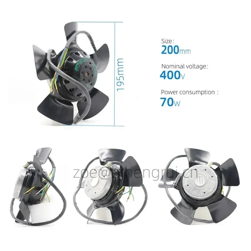 Ebmpapst M2D068-BF M2D068-CF 160mm 400V AC 43W Siemens 1PH71 Series Motor Axial Fan Ebmpapst M2D068-BF M2D068-CF 160mm 400V AC 43W Siemens 1PH71 Series Motor Axial Fan