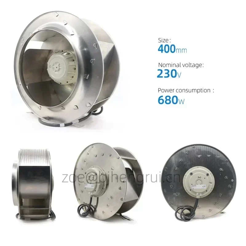 Ziehl-Abegg RH40M-4EK.4I.1R 230V AC 680W 1460RPM 3.2A IP54 AB Motor Fan Ziehl-Abegg RH40M-4EK.4I.1R 230V AC 680W 1460RPM 3.2A IP54 AB Motor Fan