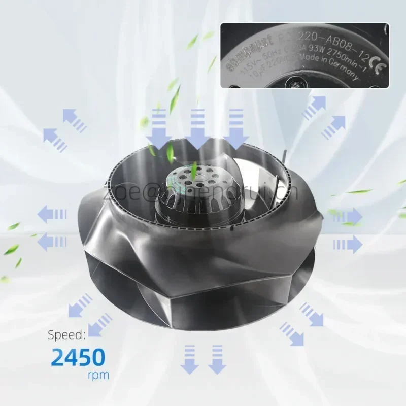 ebmpapst R2E250-RA50-01 R2E250-AS47-05 HVAC Electrical Power Unit Precision Air Conditioner Converter Centrifugal Fan ebmpapst R2E250-RA50-01 R2E250-AS47-05 HVAC Electrical Power Unit Precision Air Conditioner Converter Centrifugal Fan