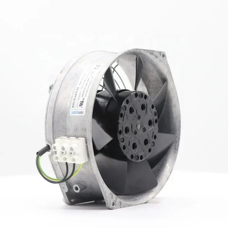 ebmpapst W2S130-AA75-A2 SK3324.107 130mm 230V AC 30W 0.19A 2350RPM Wind Power Rittal Axial Fan M2S052-CA ebmpapst W2S130-AA75-A2 SK3324.107 130mm 230V AC 30W 0.19A 2350RPM Wind Power Rittal Axial Fan M2S052-CA