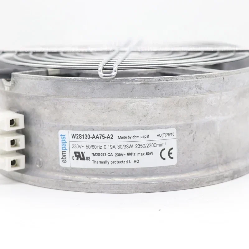 ebmpapst W2S130-AA75-A2 SK3324.107 130mm 230V AC 30W 0.19A 2350RPM Wind Power Rittal Axial Fan M2S052-CA ebmpapst W2S130-AA75-A2 SK3324.107 130mm 230V AC 30W 0.19A 2350RPM Wind Power Rittal Axial Fan M2S052-CA