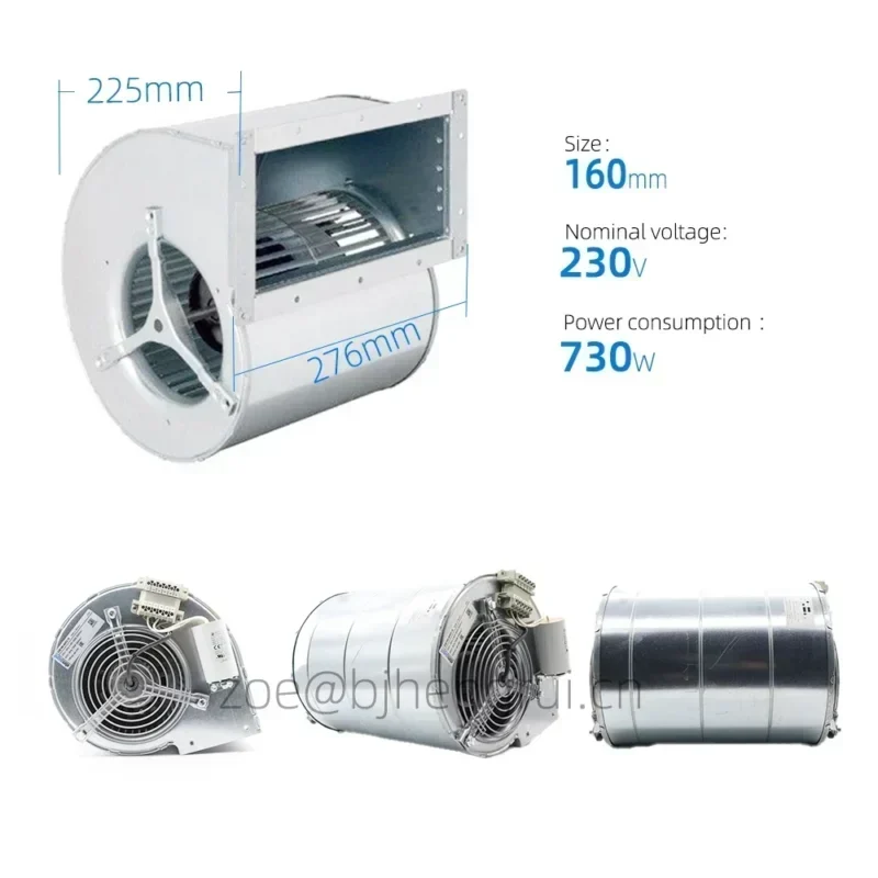 ebmpapst D2E160-AH02-15 230V 550W 2500RPM 2.45A AC Industrial Exhaust Blower for ABB 3ADT754018P0002 ebmpapst D2E160-AH02-15 230V 550W 2500RPM 2.45A AC Industrial Exhaust Blower for ABB 3ADT754018P0002