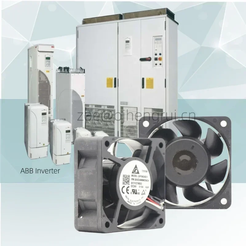 Delta QFR0624EH 6025 24V DC 60x60x25mm 0.15A 6800RPM Axial Fan for ABB 3AxD50000028424 Delta QFR0624EH 6025 24V DC 60x60x25mm 0.15A 6800RPM Axial Fan for ABB 3AxD50000028424
