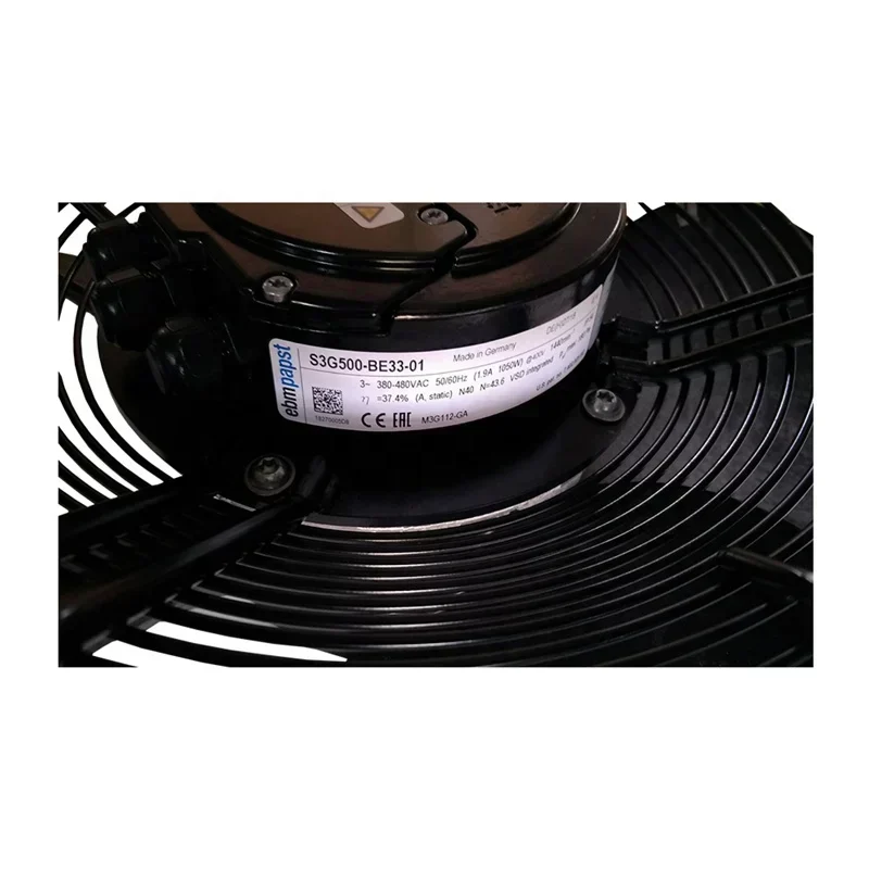 ebmpapst S3G500-BE33-01 400V AC 1050W 1.9A 500mm IP54 10500m3/h 1440RPM Printing Equipment Air Flow Axial Fan ebmpapst S3G500-BE33-01 400V AC 1050W 1.9A 500mm IP54 10500m3/h 1440RPM Printing Equipment Air Flow Axial Fan