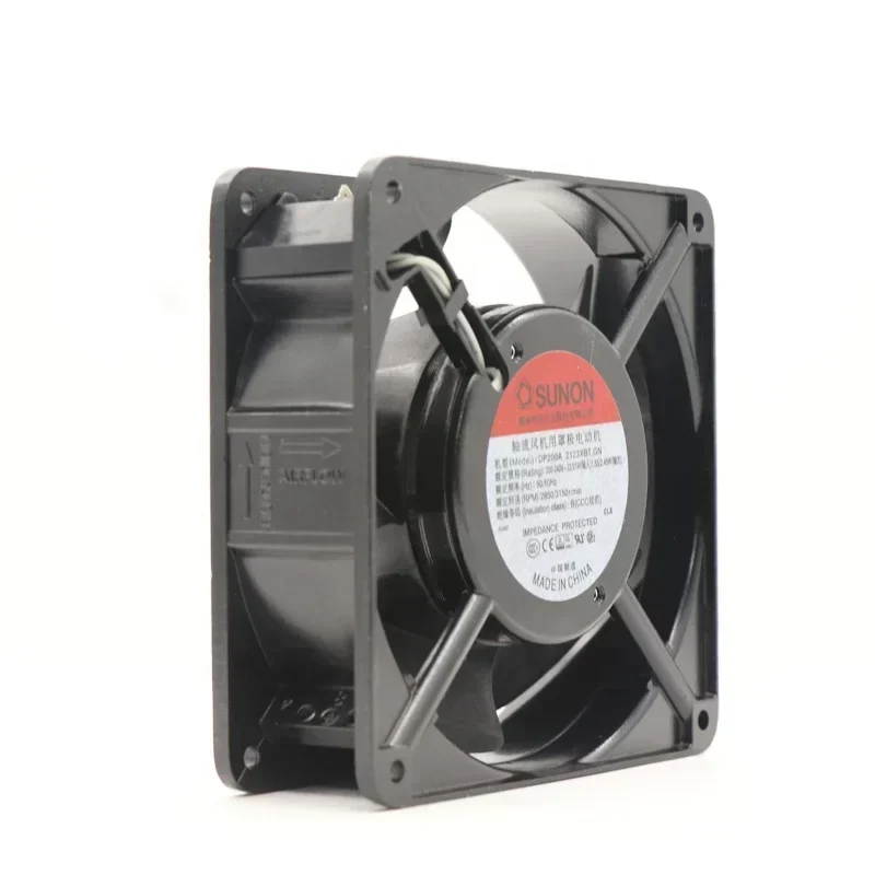 SUNON DP200A 2123xBT.GN 12038 220V AC 120x120x38mm 22W 12cm 2850RPM 117CFM Axial Fan SUNON DP200A 2123xBT.GN 12038 220V AC 120x120x38mm 22W 12cm 2850RPM 117CFM Axial Fan