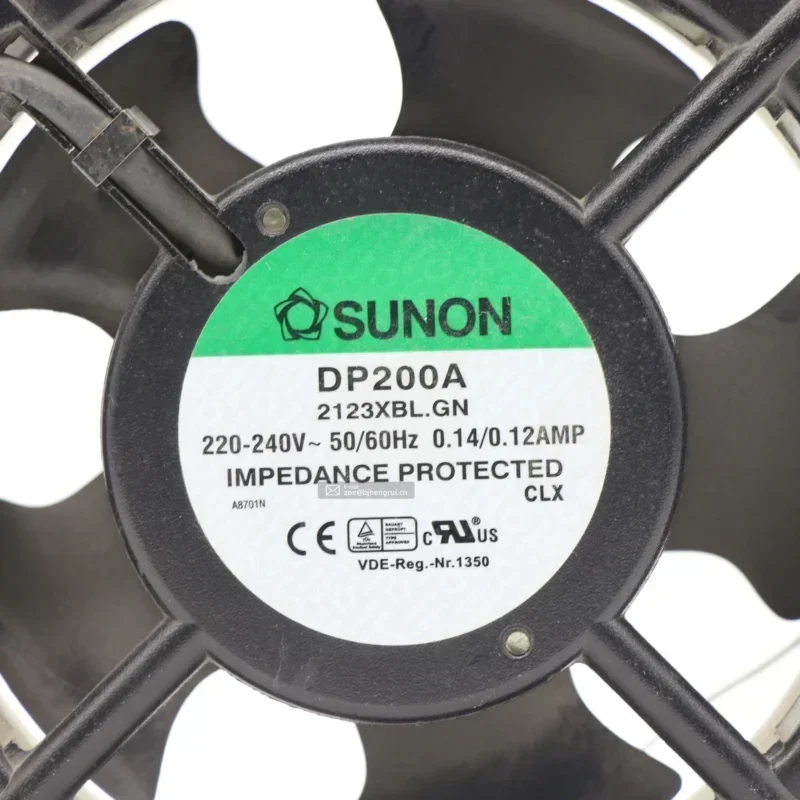 SUNON 220V AC 12CM 120x120x38mm 12038 0.14A 22W 117CFM Industrial Equipment Axial Fan DP200A-2123xBL.GN SUNON 220V AC 12CM 120x120x38mm 12038 0.14A 22W 117CFM Industrial Equipment Axial Fan DP200A-2123xBL.GN