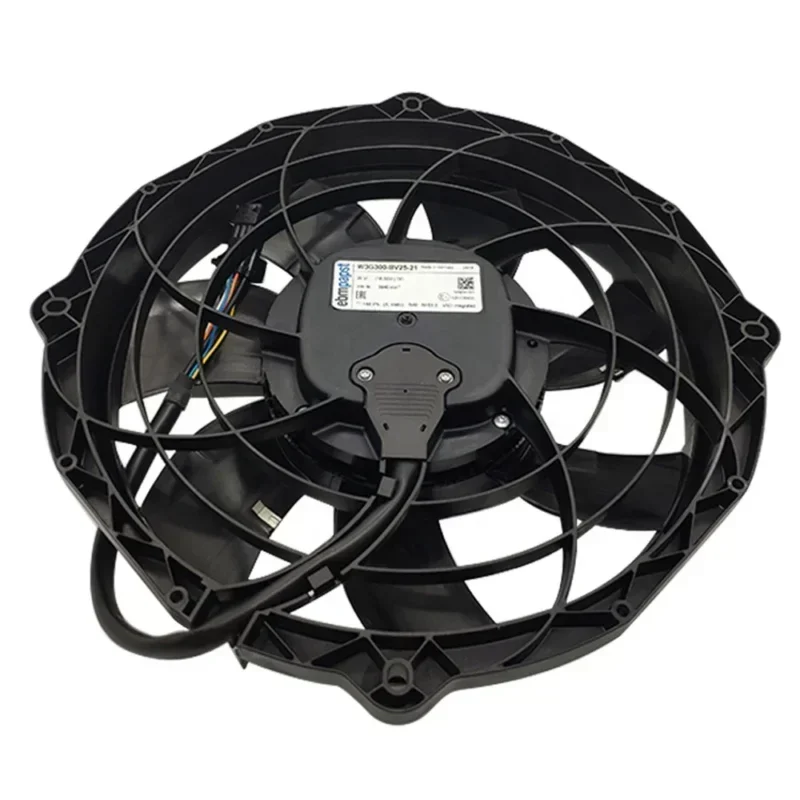 ebmpapst W3G300-BV25-21 26V DC 380W 300MM 3940RPM Passenger Car Water Tank Condenser Axial Fan ebmpapst W3G300-BV25-21 26V DC 380W 300MM 3940RPM Passenger Car Water Tank Condenser Axial Fan
