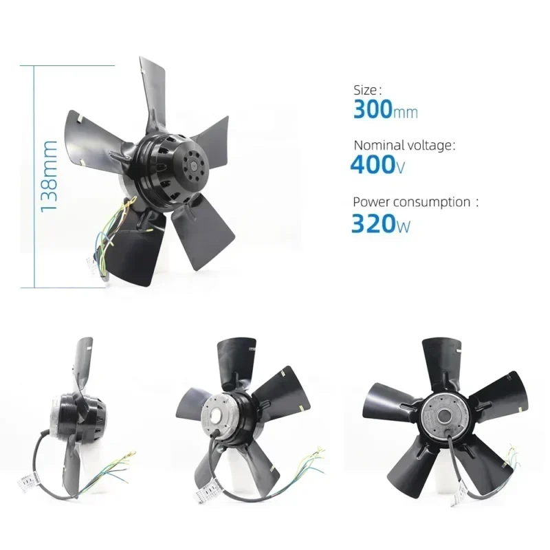 ebmpapst A2D300-AD20-49 300x100mm 220W 230V AC 2650RPM 0.7A Lenze Axial Fan ebmpapst A2D300-AD20-49 300x100mm 220W 230V AC 2650RPM 0.7A Lenze Axial Fan