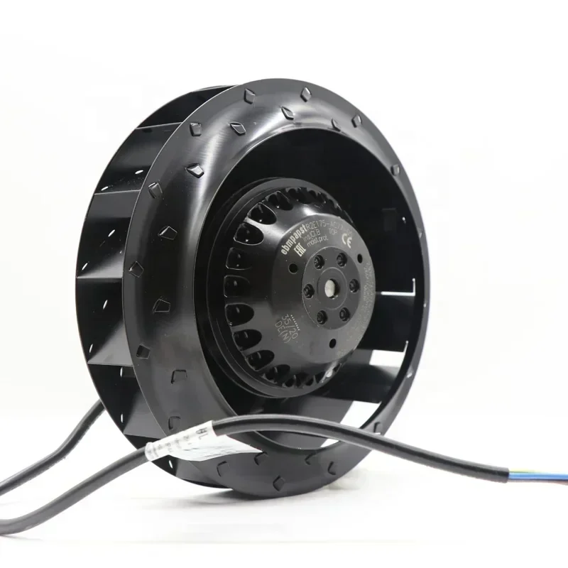 ebmpapst R2E175-AC77-05 230V AC 55W 0.25A 2600RPM 175mm Back Tilt Air Compressor Turbo Centrifugal Fan