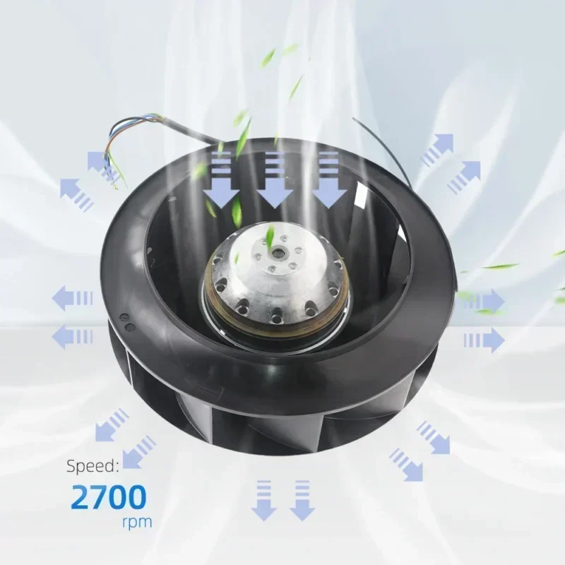 ebmpapst R2E220-AA40-71 230V 90W AC 0.38/0.4A 2600RPM Uninterrupted Power Supply Control Centrifugal Fan ebmpapst R2E220-AA40-71 230V 90W AC 0.38/0.4A 2600RPM Uninterrupted Power Supply Control Centrifugal Fan