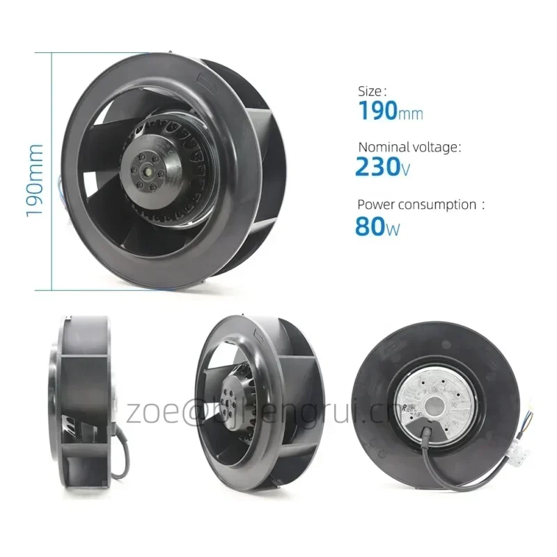 ebmpapst R2E190-AO26-30 230V AC 0.26A 58 /75W 2500RPM Siemens Industrial Blower Centrifugal Fan R2E190-AO26-85 ebmpapst R2E190-AO26-30 230V AC 0.26A 58 /75W 2500RPM Siemens Industrial Blower Centrifugal Fan R2E190-AO26-85