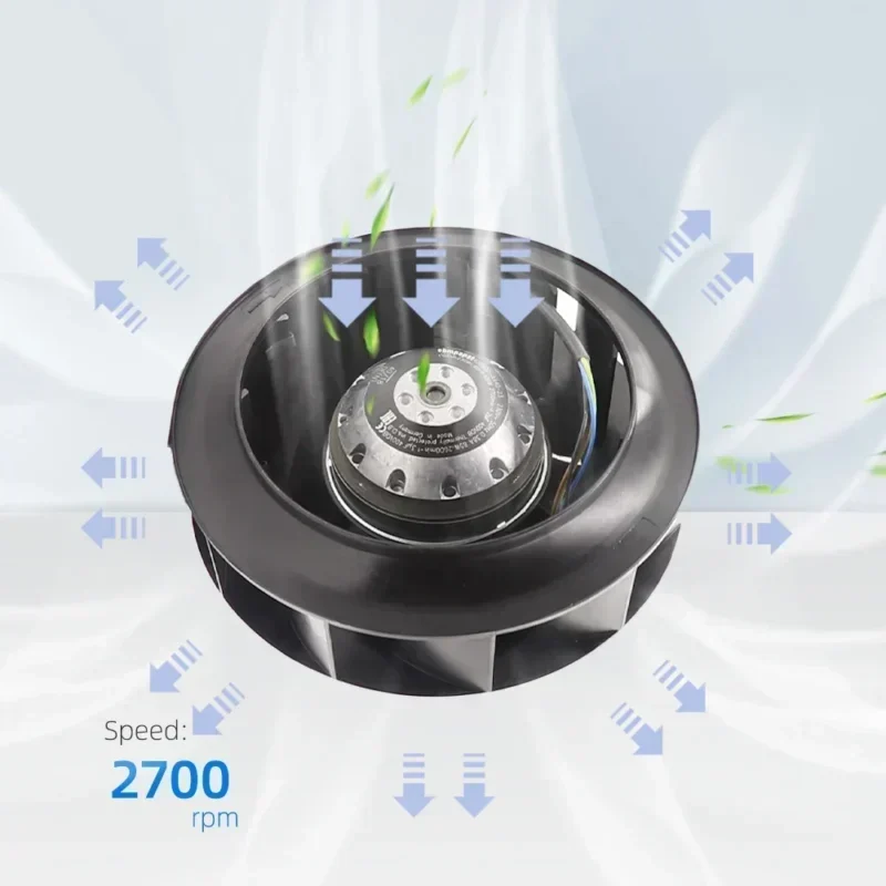 ebmpapst R2E220-AA40-23 230V AC 85W 0.38A 2600RPM Turbine Converter VLT5000 Centrifugal Fan ebmpapst R2E220-AA40-23 230V AC 85W 0.38A 2600RPM Turbine Converter VLT5000 Centrifugal Fan