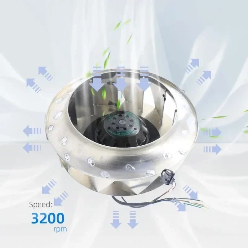 ebmpapst R2D250-AM20-09 400V AC 170W 0.3A 250mm 2700RPM Blower Centrifugal Fans for with Thermal Sensor ebmpapst R2D250-AM20-09 400V AC 170W 0.3A 250mm 2700RPM Blower Centrifugal Fans for with Thermal Sensor