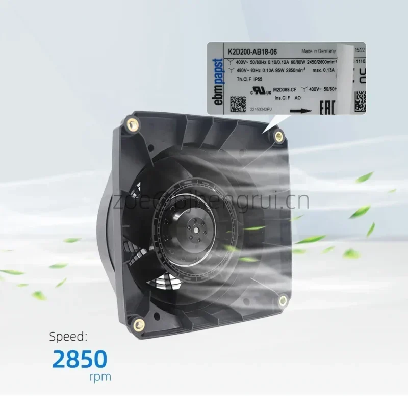 Ebmpapst K2D250-AB32-06 400V/480V AC 105W 0.16A/0.21A 2450RPM 2500RPM Servo Spindle Motor Fan Ebmpapst K2D250-AB32-06 400V/480V AC 105W 0.16A/0.21A 2450RPM 2500RPM Servo Spindle Motor Fan