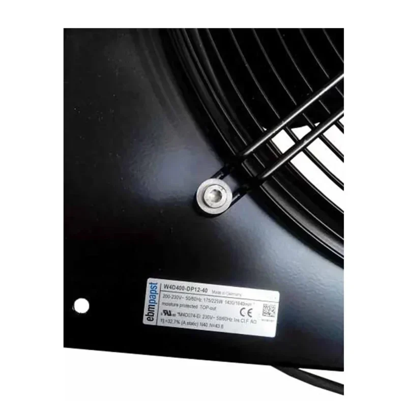 ebmpapst W4D400-DP12-40 400mm 230V AC 150/225W 0.72A 1400RPM UPS Power Drive Axial Fan ebmpapst W4D400-DP12-40 400mm 230V AC 150/225W 0.72A 1400RPM UPS Power Drive Axial Fan
