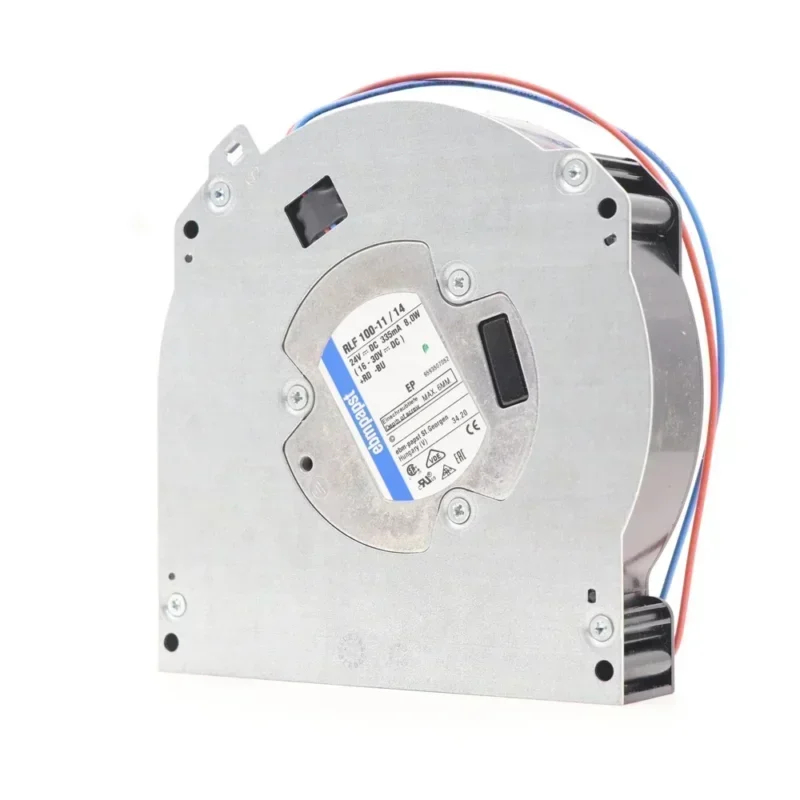ebmpapst RLF100-11-14 127x127x25mm 24V DC 37.7CFM 8W 5100RPM Rail Traffic Elevator Compact Centrifugal Fan ebmpapst RLF100-11-14 127x127x25mm 24V DC 37.7CFM 8W 5100RPM Rail Traffic Elevator Compact Centrifugal Fan