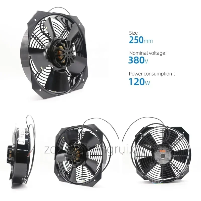 Ebmpapst W2D250-GA04-09 250mm 120W 0.27A 400V AC 2750RPM 225 M3/h Spindle Siemens Axial Fan Ebmpapst W2D250-GA04-09 250mm 120W 0.27A 400V AC 2750RPM 225 M3/h Spindle Siemens Axial Fan