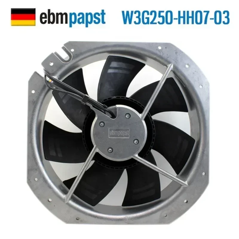 ebmpapst W3G250-HH07-03 280x80mm 220V AC 83W 0.72A 2330RPM IP54 Full Metal Axial Fan ebmpapst W3G250-HH07-03 280x80mm 220V AC 83W 0.72A 2330RPM IP54 Full Metal Axial Fan