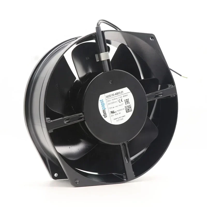 Ebmpapst W2S130-AB03-21 170x150x55mm 17cm 230V AC 45W 0.31A 2800RPM IP20 Full Metal Axial Fan Ebmpapst W2S130-AB03-21 170x150x55mm 17cm 230V AC 45W 0.31A 2800RPM IP20 Full Metal Axial Fan