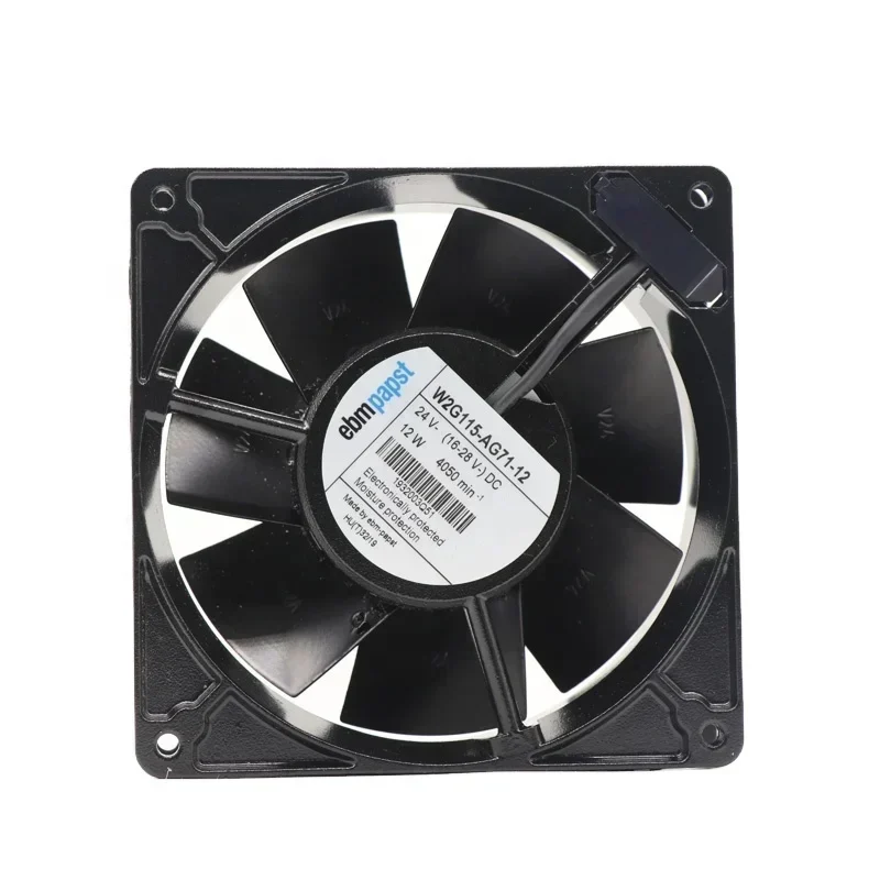 ebmpapst W2G115-AG71-12 127x127x38mm 24V DC 160CFM 12W 4050RPM All Metal Tubeaxial Fan ebmpapst W2G115-AG71-12 127x127x38mm 24V DC 160CFM 12W 4050RPM All Metal Tubeaxial Fan