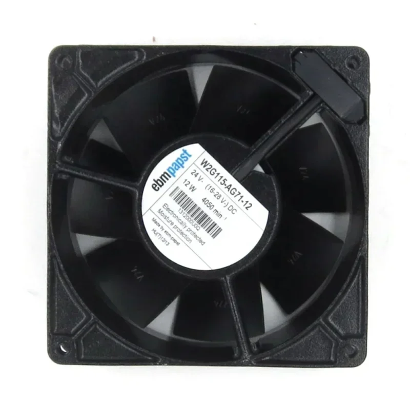 ebmpapst W2G115-AG71-12 127x127x38mm 24V DC 160CFM 12W 4050RPM All Metal Tubeaxial Fan ebmpapst W2G115-AG71-12 127x127x38mm 24V DC 160CFM 12W 4050RPM All Metal Tubeaxial Fan