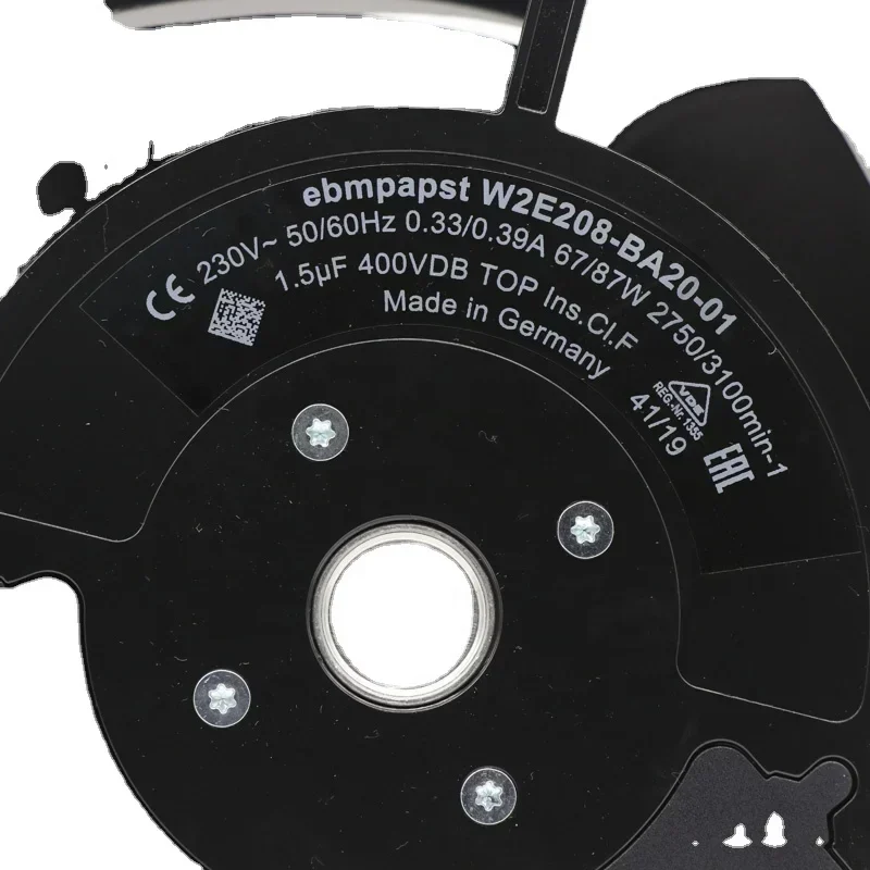 ebmpapst W2E208-BA20-01 240x80mm 230V AC 0.39A 87W 2750 R/min 544CFM 68dBA Axial Fan ebmpapst W2E208-BA20-01 240x80mm 230V AC 0.39A 87W 2750 R/min 544CFM 68dBA Axial Fan