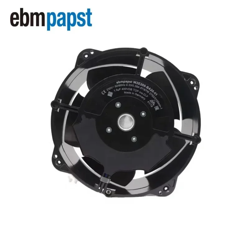 ebmpapst W2E208-BA20-01 240x80mm 230V AC 0.39A 87W 2750 R/min 544CFM 68dBA Axial Fan