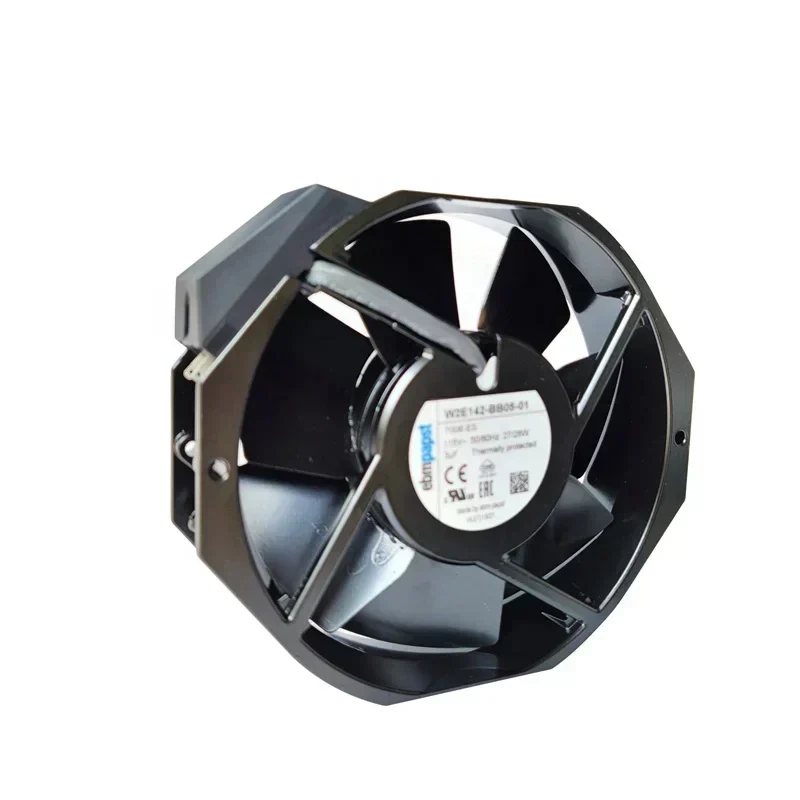 ebmpapst W2E142-BB05-01 115V AC 27W 0.24A 2800RPM Tube Metal ABB Axial Fan ebmpapst W2E142-BB05-01 115V AC 27W 0.24A 2800RPM Tube Metal ABB Axial Fan