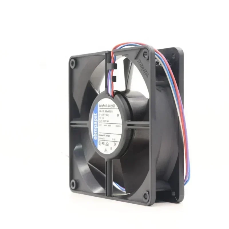 ebmpapst 4312/17V 12V DC 380mA 4.6W 12038 12cm 120x120x32mm 170m3/h Axial Fan ebmpapst 4312/17V 12V DC 380mA 4.6W 12038 12cm 120x120x32mm 170m3/h Axial Fan
