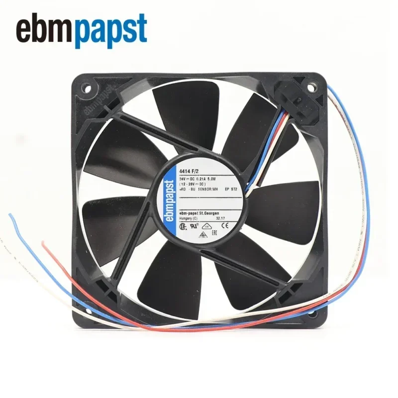 ebmpapst 4414F/2 12CM 120x120x25mm 24V DC 5.0W 2900RPM 100CFM 0.21A Axial Fan