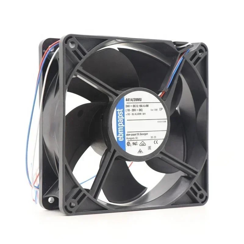 ebmpapst 4414/39MU-598 120x120x38mm 24V DC 4.4W 12038 Chassis Industrial Automation Axial Fan 4414FNH ebmpapst 4414/39MU-598 120x120x38mm 24V DC 4.4W 12038 Chassis Industrial Automation Axial Fan 4414FNH