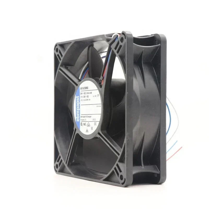 ebmpapst 4414/39MU-598 120x120x38mm 24V DC 4.4W 12038 Chassis Industrial Automation Axial Fan 4414FNH ebmpapst 4414/39MU-598 120x120x38mm 24V DC 4.4W 12038 Chassis Industrial Automation Axial Fan 4414FNH