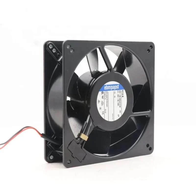 ebmpapst TYP 5114N 24V DC 9W 135x135x38mm 0.38A Resistant All Metal Axial Fan ebmpapst TYP 5114N 24V DC 9W 135x135x38mm 0.38A Resistant All Metal Axial Fan