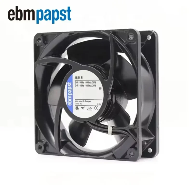 ebmpapst TYP 4624N 12038 120x120x38mm 12cm 24V DC 18W 93CFM 3100RPM Sleeve Bearings Chassis Axial Fan