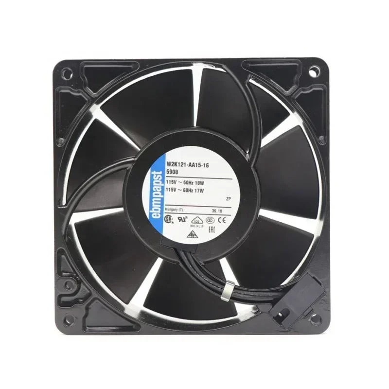 ebmpapst 5908 127x127x 38mm 115V AC 206m3/h 17W 3100RPM Axial Fan 5908-105 W2K121-AA15-16 ebmpapst 5908 127x127x 38mm 115V AC 206m3/h 17W 3100RPM Axial Fan 5908-105 W2K121-AA15-16